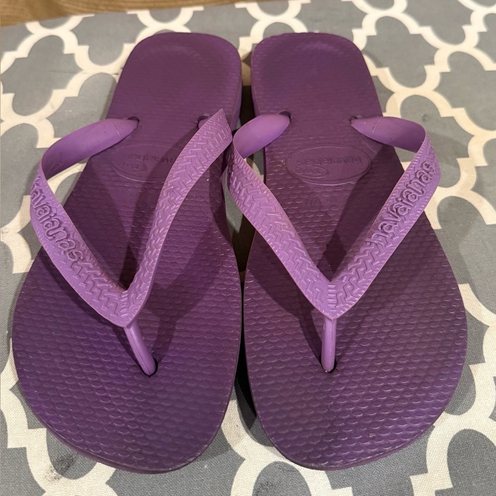 Havaianas Kids Purple Top Flip-Flop Size USA 4 /5